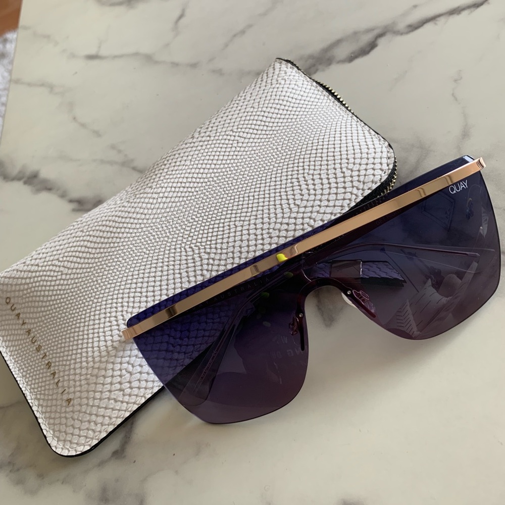 Quay Australia x JLO Flat Top Shield Sunglasses
